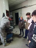 Ученики 7 класса посетили "Шиномонтаж" пгт. Сибирцево