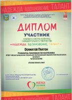 Краевой смотр-конкурс самодеятельности  "Надежда. Вдохновение. Талант"