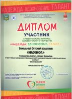 Краевой смотр-конкурс самодеятельности  "Надежда. Вдохновение. Талант"